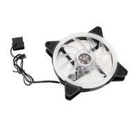 Yanmis Ventilateur de Boîtier PC RVB 12 Cm, Effets D'éclairage LED à Double Boucle, Longue Durée de Vie de 30 000 Heures, Ventilateur de Refroidissement Silencieux pour Boîtier