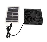 Yanmis Ventilateur D'Extraction à Panneau Solaire, 3 W, économie D'énergie, Extraction des Odeurs, Extracteur D'air Portable à énergie Solaire avec Fil de 5 M, pour Maisons D'animaux,