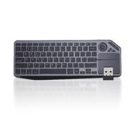 Yanmis WL Touch TV Clavier avec Un Hot-Major de Contrôle Multimédia Facile et pavé Tactile intégré, Clavier Tactile Bluetooth 2,4 G pour la Tablette D'ordinateur Portable, 7 Couleurs
