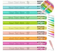 YanNanKe 60PCS Crayons Personnalisés Imprimés avec Votre nom Texte Logo Personnalisé Gravé #2 Crayon Triangulaire Fournitures de Rentrée Scolaire Cadeaux pour Étudiants Enseignants