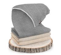 yanopurna Étole Unisexe en Cachemire Femme - 100% Laine de Cachemire Tissée à la Main - 68 x 190 cm - Châle en à Rayures pour Femme - Écharpe en pour Homme - Fabriquée au Népal