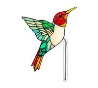 YANPINGJIA Insert acrylique pour plantes en pot, oiseau, décoration de bricolage, vitrail, décoration de jardin, décoration de maison, base de jardinière de table