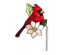 YANPINGJIA Insert acrylique pour plantes en pot, oiseau, décoration de bricolage, vitrail, décoration de jardin, décoration de maison, base de jardinière de table