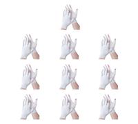 YANPINGJIA Lot de 10 paires de gants multi-usages en coton avec pointes exposées pour améliorer l'interaction de l'appareil et gants en coton respirants pour les activités de plein air