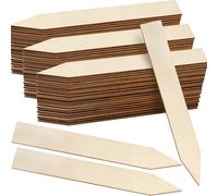 YANPINGJIA Lot de 100 piquets de cour en bois pour support des plantes, poteaux de soupir pour clôture, cour, ferme, jardinage professionnel, marquage extérieur