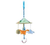 YANPINGJIA Lot de 3 jouets interactifs à suspendre pour nouveau-né avec anneau de dentition en coton sûr et clips réglables pour balançoire bébé de 0 mois