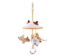 YANPINGJIA Lot de 3 jouets interactifs à suspendre pour nouveau-né avec anneau de dentition en coton sûr et clips réglables pour balançoire bébé de 0 mois