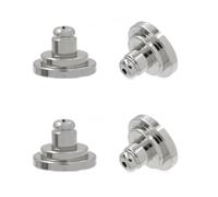 YANPINGJIA Lot de 4 fermoirs de boucles d'oreilles - Verrouillage en forme de goutte - Boucles d'oreilles polyvalentes - Clips dorsales - Protection contre les chutes, taille unique, comme décrit