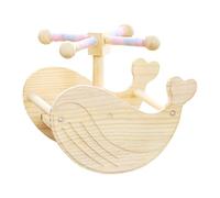 YANPINGJIA Perroquets en bois, perchoir debout, jouet à bascule pour jeux d'interaction avec bec, moulin à vent, ennui, jeu d'oiseaux, station de fitness, perchoir à oiseaux, balançoire pour oiseaux