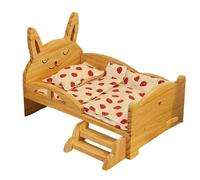 YANPINGJIA Poupée de 20 cm avec matelas à oreilles de lapin, idéal pour les jeux de rôle et la narration des histoires pour enfants