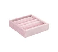 YANPINGJIA Présentoir à bijoux rose de luxe, plateau de présentation, étagère de rangement, matériau en tissu velouté, parfait comme accessoire de présentation, taille unique, comme décrit