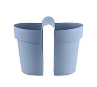 YANPINGJIA Rail de suspension double face pour jardinière, pont, pot de fleurs, plante, boîte de fenêtre, balustrade avec trous de drainage pour terrasse, clôture, balcon, rail de suspension, réglable