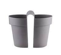 YANPINGJIA Rail de suspension double face pour pot de fleurs, terrasse, pot de fleurs, plante, boîte de fenêtre, balustrade avec trous de drainage pour terrasse, terrasse, clôture, balcon, rail de