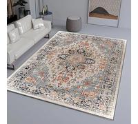 YANQSHM Tapis de Salon Moderne 200x.300cm Tapis Chambre Coucher Style Bohème Vintage Doux Poils Courts Traditionnel pour Cuisine Salle Manger Couloir Facile Nettoyer Kaki 200 X 300 cm