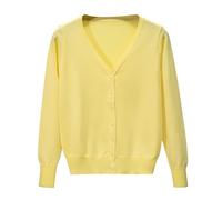 YANQSHM Veste Laine Femme, Cardigans Tricotés de Transition pour Femmes Manches Longues Ouvert sur Le Devant Maille Fine Veste Tendance col V Boutons Fins Vêtements D'Extérieur Décontractés AUT