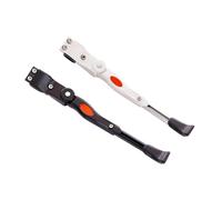 YANSHUYU BéQuilles pour VéLo 1/2pcs Bicycle Side Support Bicycle Rear Bracket Aluminum Alloy Kickstand Adjustable Length for 24-27.5 inch Mountain Bike Accessoire Velo(White Black)