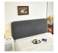 YANSHUYU Housse Tete De Lit Housse De Tête en Jacquard Élastique, Facile À Nettoyer, Toutes Saisons, Chevet for Chambre Coucher Couvre Tete De Lit(Dark Grey,Set 2(L and XL))