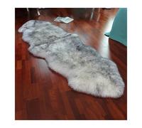 YANSHUYU Matelas Futon Tapis Moelleux À Poils Longs for Salon, Chambre Coucher, Décoration D'intérieur Moderne, De Sol en Peluche Futon Pliable(Gray Tip,60X150cm)