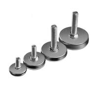 YANSHUYU Pied Reglable pour Meuble Base de Pied nivellement M6 M8 M10, vis réglable en Hauteur, diamètre 30mm 35mm 43mm 50mm, 2 pièces 4 8 Pied Reglable(30mm Dia M8x25mm,4pcs)