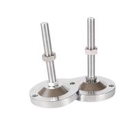 YANSHUYU Pied Reglable pour Meuble Niveleur de Meubles réglable fileté M8 10 12 16 20 24, niveleurs Pieds for armoires ou Tables for régler la Hauteur Pied Reglable(D80 M16x100,2 Pcs)