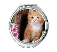 Yanteng Made Cat Miroir de poche portable Motif chat