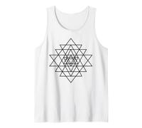 Yantra Chemise de méditation hindoue Lignes Noires Débardeur
