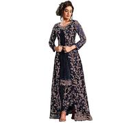 Yanustuti Salwar Kameez prêt à porter pour fête spéciale de l'Aïd indien ou pakistanais pour femme, Bleu, M
