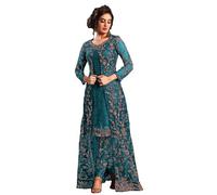 Yanustuti Salwar Kameez prêt à porter pour fête spéciale de l'Aïd indien ou pakistanais pour femme, Vert Rama, X-Large