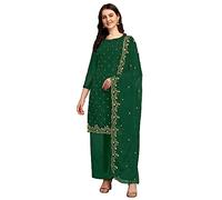 Yanustuti Salwar Kameez prêt à porter pour fête spéciale de l'Aïd indien ou pakistanais pour femme, vert, X-Large