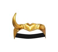 YANVS Masque jaune pour adulte - Casque avec cornes - Accessoire de costume d'Halloween (taille M, casque de Sylvie)