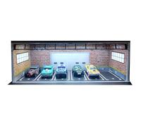 yanwuwa 1:64 Model Car Display Garage Parking, Red BR1ck