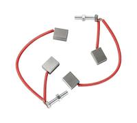 yanwuwa 103347301 Paire de brosses de démarrage pour chariot avec câblage | Blocs de carbone avec bornes filetées pour l'entretien du générateur de démarreur