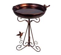 yanwuwa Baignoire décorative pour oiseaux avec plateau pour accueillir différents oiseaux en fer