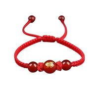 yanwuwa Bracelet cordon rouge serpent chinois réglable bijoux porte-bonheur corde tressée bracelet convient pour les femmes et les hommes cadeau