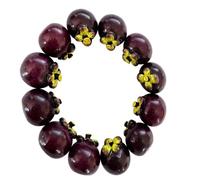 yanwuwa Bracelet en perles de fruits pour adolescent | Bijoux à la main pour adolescentes, cadeau quotidien, fruits de myrtille, tenue décontractée, bonne humeur, tenues