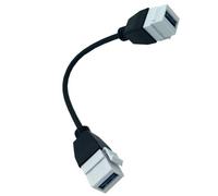yanwuwa Câble USB 3.0 A femelle vers mâle Adaptateur d'insertion pour prise murale Plaque frontale Montage sur panneau