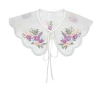 yanwuwa Chapelet brodé en organza avec perles florales colorées et détachables pour femmes, robes, accessoires de vêtements, Voiture H2210, M
