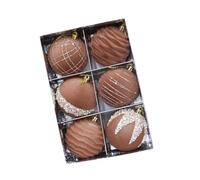 yanwuwa Collections d'ornements de vacances pour cadeau, marron