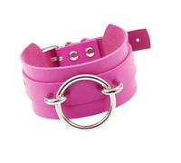 yanwuwa Collier avec sécurité pour différents sexes - Avec anneaux toriques en cuir synthétique durable, One Size, Comme décrit, Comme décrit.