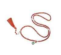 yanwuwa Collier de perles en bois fabriqué à la main avec détails en verre léger et confortable pour le yoga au quotidien, One Size, Comme décrit, Comme décrit.
