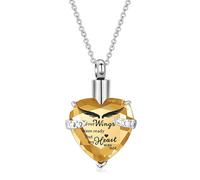 yanwuwa Collier pour animal de compagnie avec pendentif cœur Doré