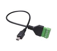 yanwuwa Connecteur USB miniature de 30 cm à 5 broches vers bornes 5 broches Adaptateur non nécessaire à souder pour équipement sonore et projets de soudure USB Link