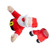 yanwuwa Crashing Santa Décorations de Noël animées pour pelouses, cour, jardin, maison, Père Noël/renne se détache des fenêtres décorations de fenêtre