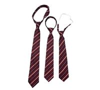 yanwuwa Cravate britannique à rayures pour femme - Cravate pour uniforme - Pour étudiant, adolescent, carnaval, jeu de rôle, Forfaits combinés, M