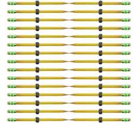 yanwuwa Crayon fileté silencieux avec écrou coulissant pour soulager le stress de concentration, fournitures scolaires sensorielles en bois, outil d'écriture, crayon de soulagement du stress pour