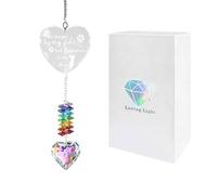 yanwuwa Décoration à suspendre en cristal - Affichage de la lumière colorée - Plan respectueux de l'environnement - Excellent pour terrasse ou décoration de jardin - Cristal suspendu