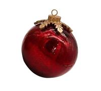 yanwuwa Décoration de Noël en verre incassable en polyéthylène glycol - Fonctionnement à piles - Texture pince à linge - Pour décoration de table, festival, décoration de Noël moderne