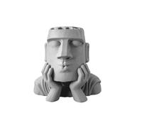 yanwuwa Durabilité 3D Imprimée Résines Eau Plante Panier Pierre Creative Sculpture Jardinière pour Santé Plante Racine Unique Statue Imprimée