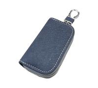 yanwuwa Étui portefeuille pour clés de voiture en polyuréthane - Pratique - Pour homme et femme, bleu marine
