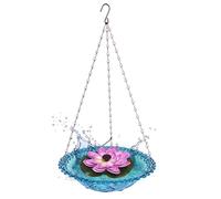 yanwuwa Fontaine à oiseaux de jardin à suspendre type ABS Circulations d'eau Design adapté aux écureuils Résistant aux écureuils
